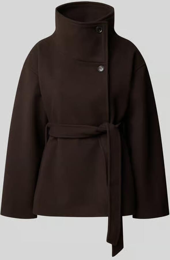 Gina Tricot Jack met opstaande kraag en strikceintuur
