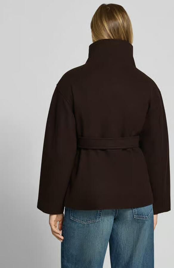 Gina Tricot Jack met opstaande kraag en strikceintuur - Foto 3