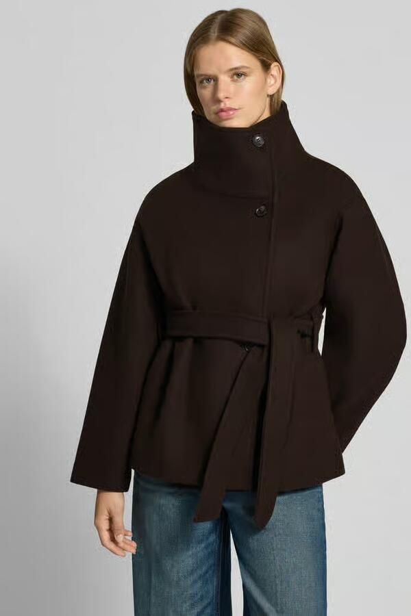 Gina Tricot Jack met opstaande kraag en strikceintuur - Foto 2