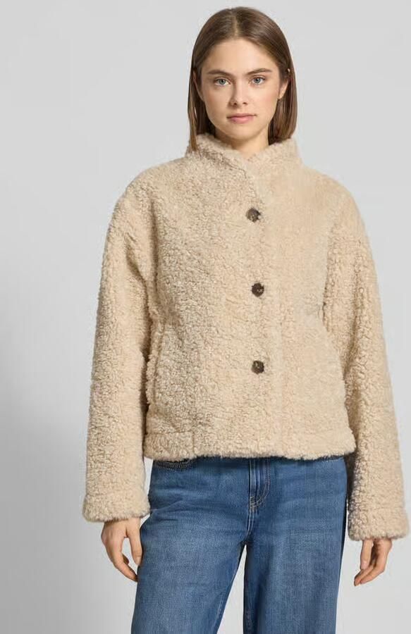 Gina Tricot Jack van teddybont met opstaande kraag model 'Pile' - Foto 3