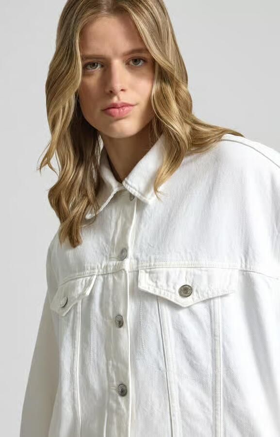 Gina Tricot jeansjack met borstzakken