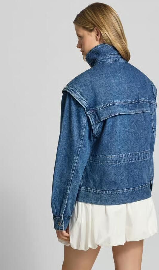 Gina Tricot jeansjack met klepzakken model 'Isabel' - Foto 3
