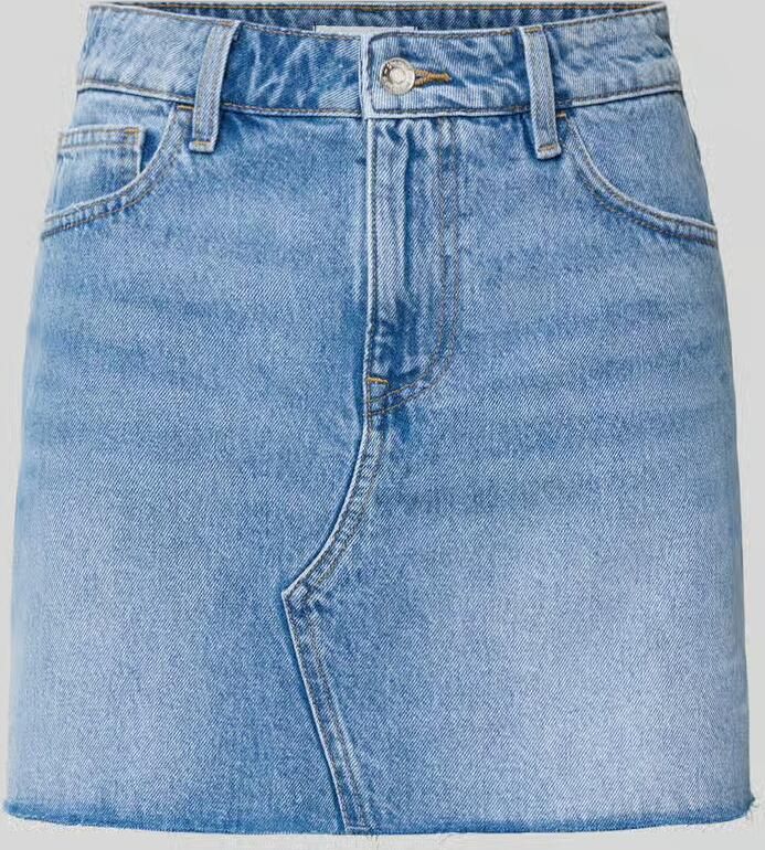 Gina Tricot denim spijkerrok medium blue denim - Foto 4