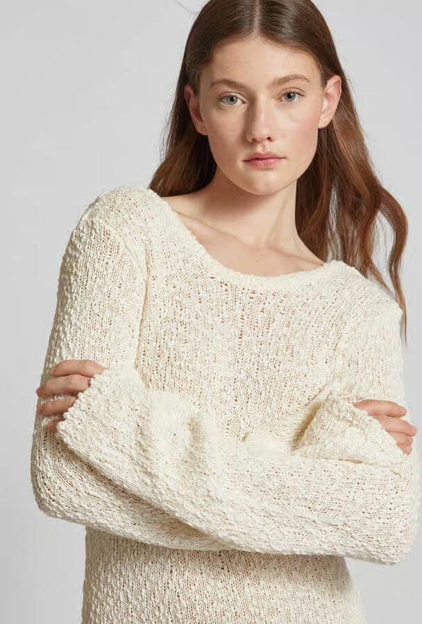 Gina Tricot Knielange gebreide jurk in bouclélook - Foto 2