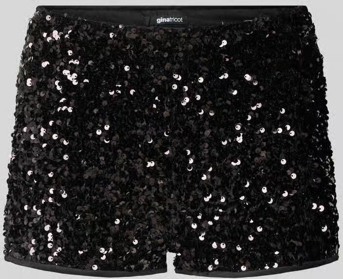 Gina Tricot Korte broek met pailletten model 'Sequin' - Foto 2
