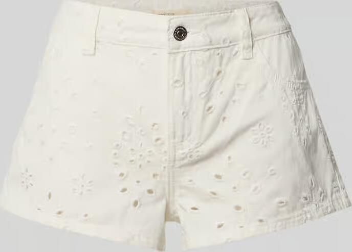 Gina Tricot Korte jeans met ajourwerk en steekzakken - Foto 2