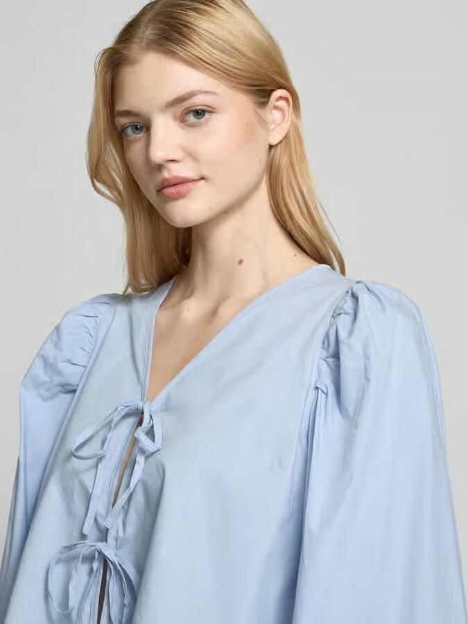 Gina Tricot Korte overhemdblouse met koordsluiting - Foto 2