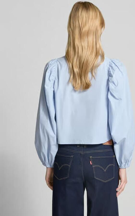 Gina Tricot Korte overhemdblouse met koordsluiting