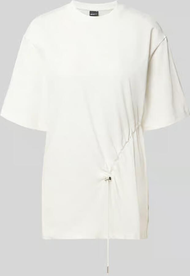 Gina Tricot Lang shirt met ronde hals en tunnelkoord