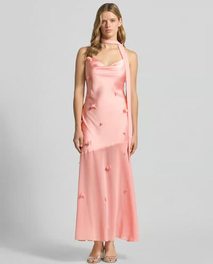 Gina Tricot maxi-jurk met bloemengarnering - Foto 2