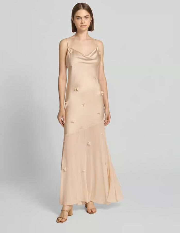 Gina Tricot maxi-jurk met bloemengarnering - Foto 2