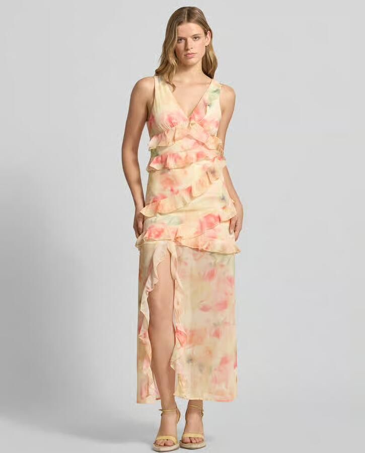 Gina Tricot maxi-jurk met ruches - Foto 3