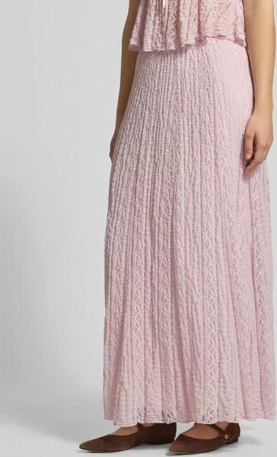 Gina Tricot Maxirok met kant en elastische tailleband - Foto 3