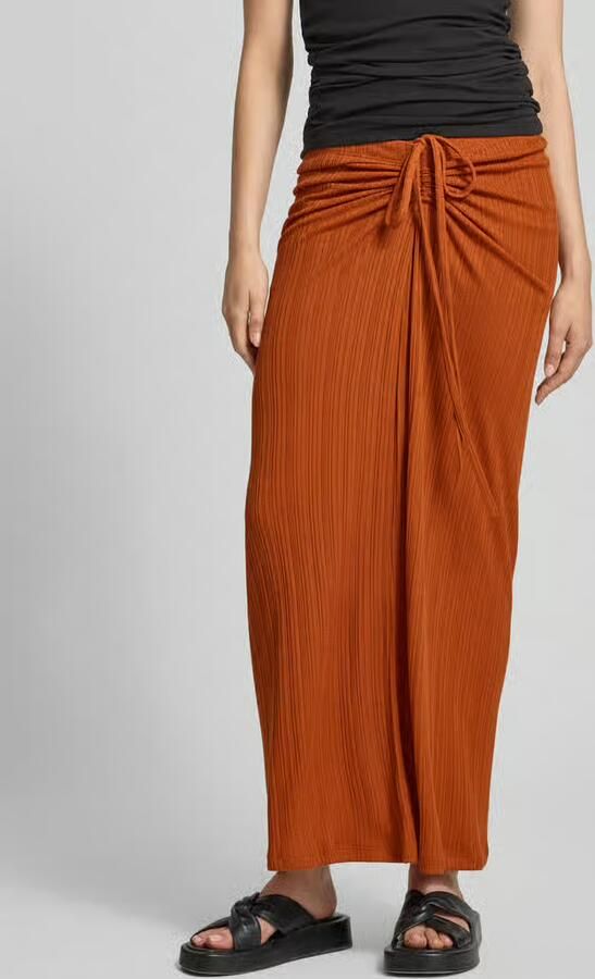 Gina Tricot Maxirok met plooien en vetersluiting - Foto 3