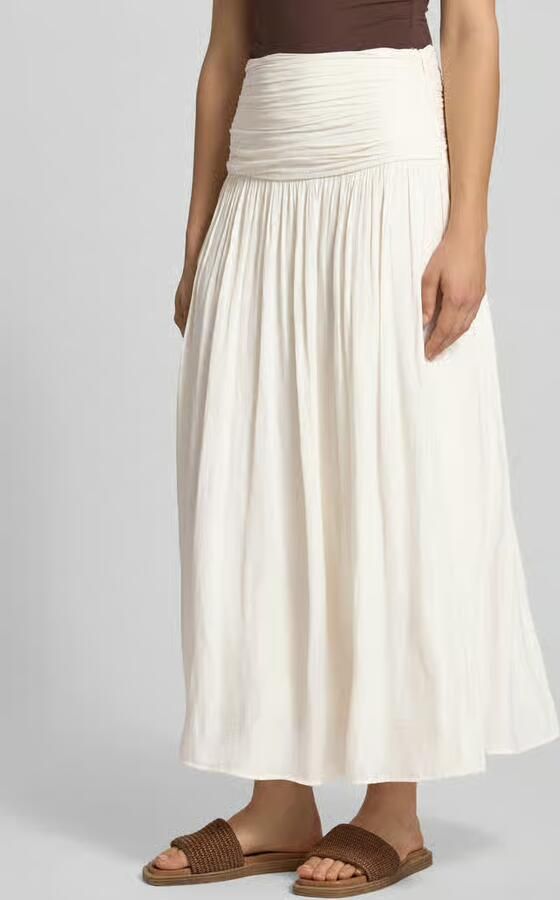Gina Tricot maxirok met rimpelingen - Foto 2