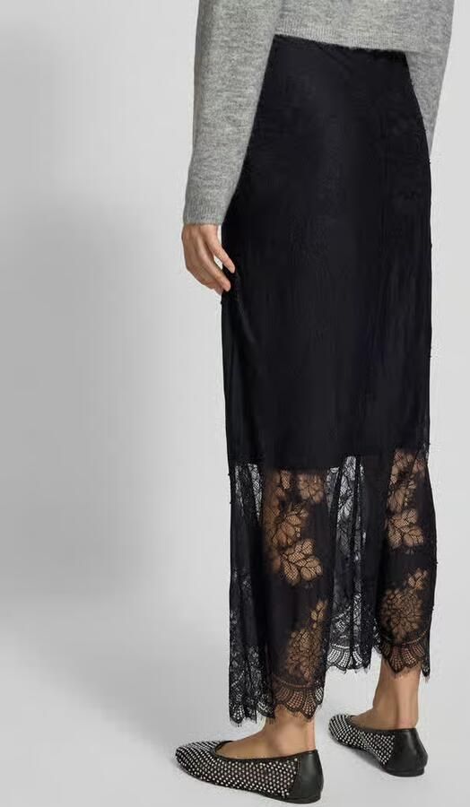 Gina Tricot Maxirok van kant met elastische band