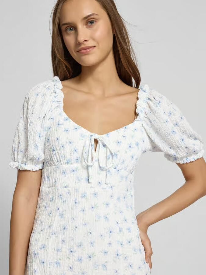 Gina Tricot Midi-jurk in kreuklook model 'Ilma'