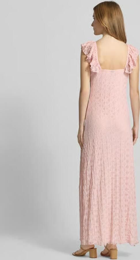 Gina Tricot midi-jurk met kant en strikdetail - Foto 3