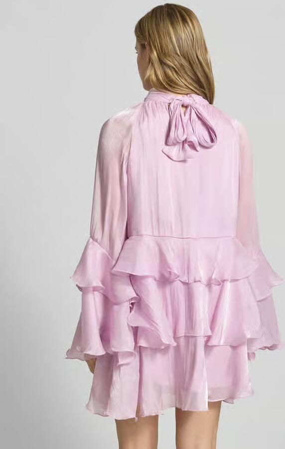 Gina Tricot mini-jurk in laagjeslook model 'Flowy frill' - Foto 3