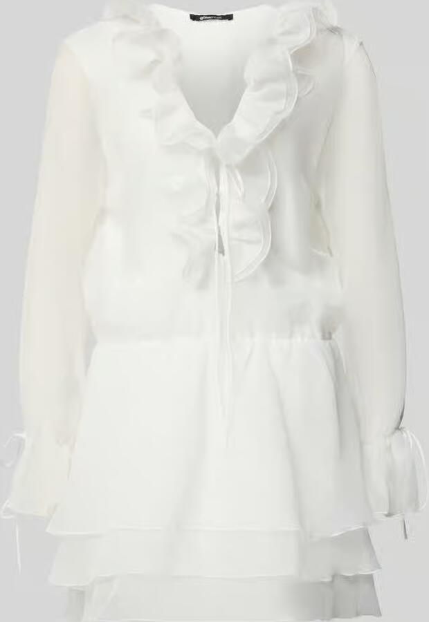 Gina Tricot mini-jurk met ruches en vetersluiting - Foto 2