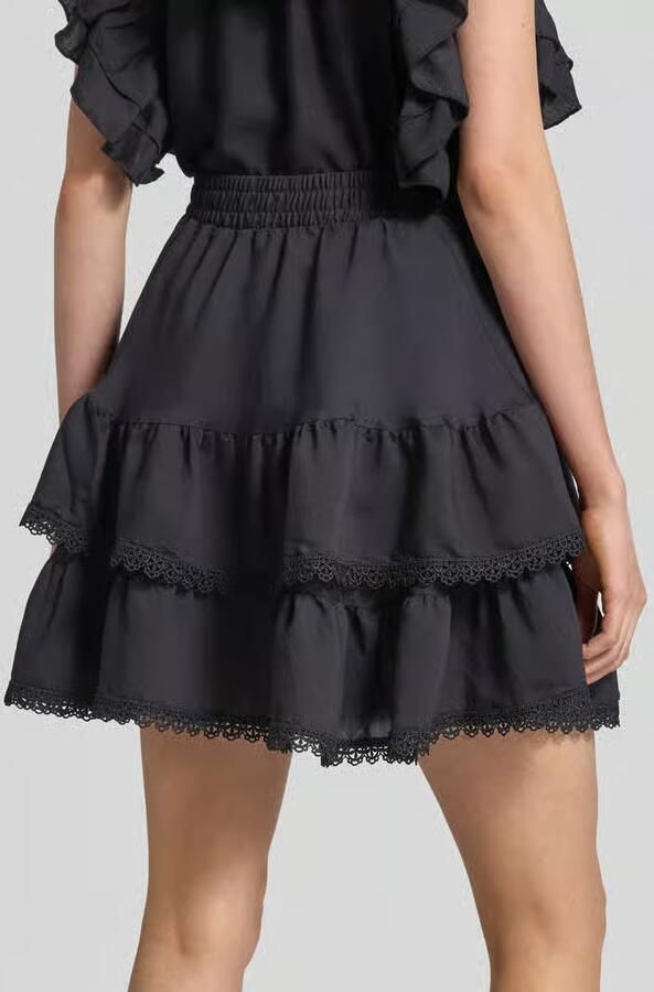 Gina Tricot Minirok met gehaakt kant model 'Boho' - Foto 3