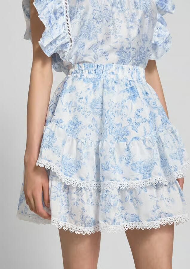 Gina Tricot Minirok met gehaakt kant model 'Boho' - Foto 2