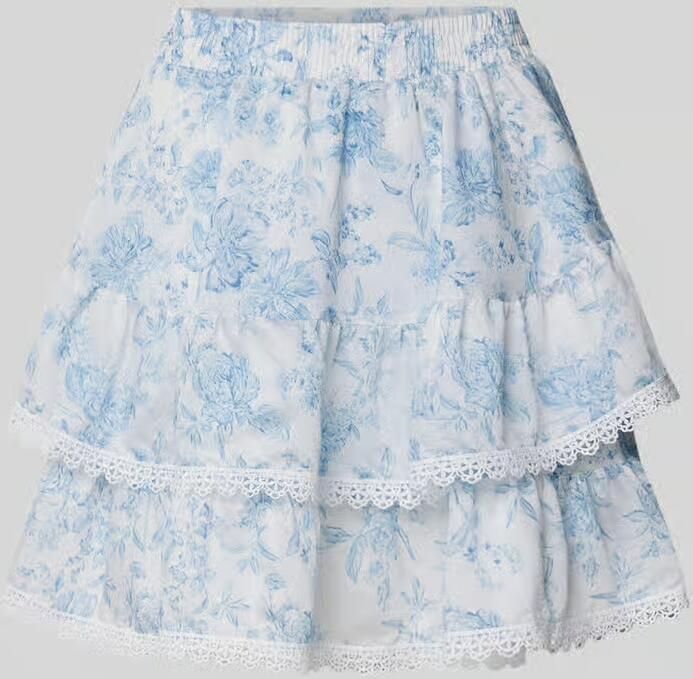 Gina Tricot Minirok met gehaakt kant model 'Boho'