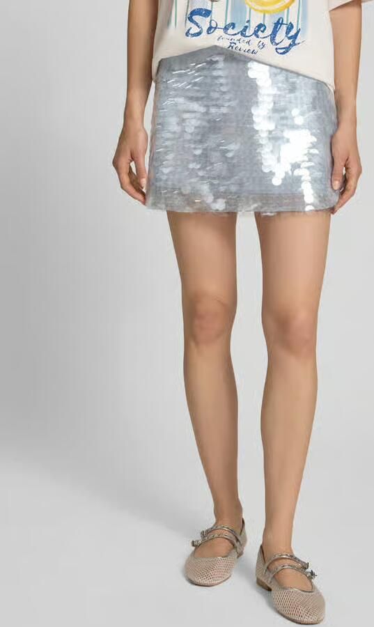 Gina Tricot Minirok met pailletten model 'Sequin' - Foto 4