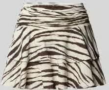 Gina Tricot Minirok van viscosemix in laagjeslook
