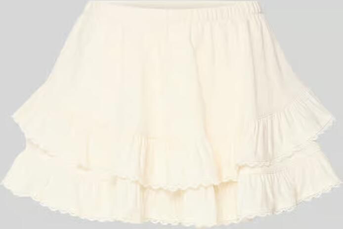 Gina Tricot Minirok van viscosemix met volantrand model 'Frill' - Foto 2