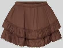 Gina Tricot Minirok van viscosemix met volantrand model 'Frill'