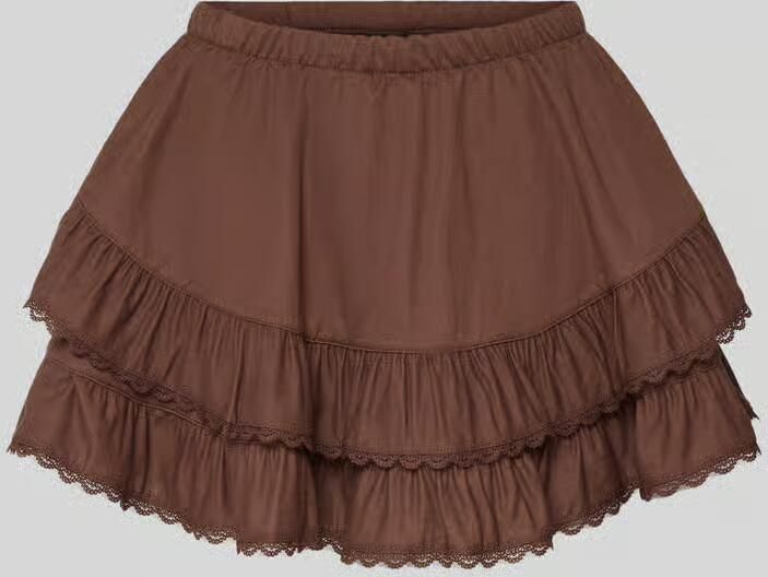 Gina Tricot Minirok van viscosemix met volantrand model 'Frill' - Foto 2