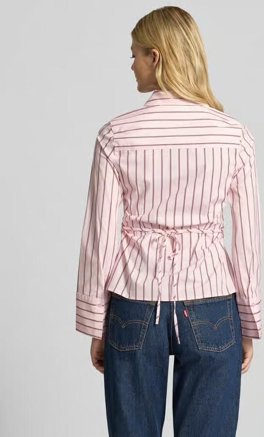 Gina Tricot Overhemdblouse van katoenmix met overhemdkraag - Foto 2