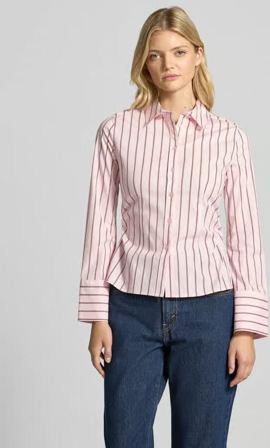 Gina Tricot Overhemdblouse van katoenmix met overhemdkraag - Foto 3