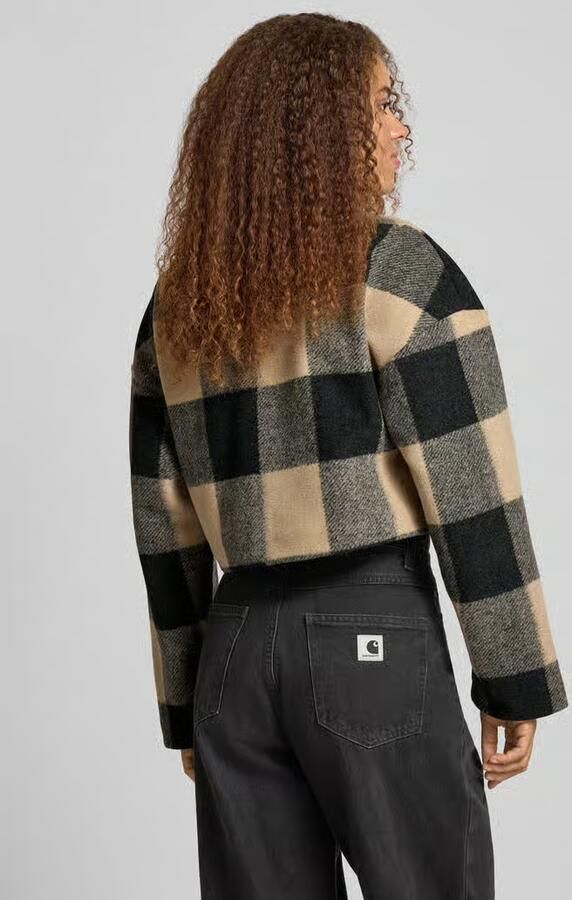 Gina Tricot Overhemdjack met platte kraag Model 'Short jacket'