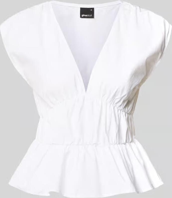 Gina Tricot Peplum top met V-hals