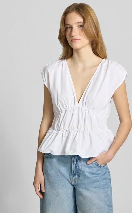 Gina Tricot Peplum top met V-hals - Foto 2