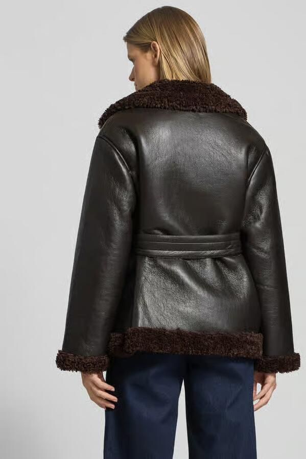 Gina Tricot Regular fit jack in leerlook model 'Teddy'