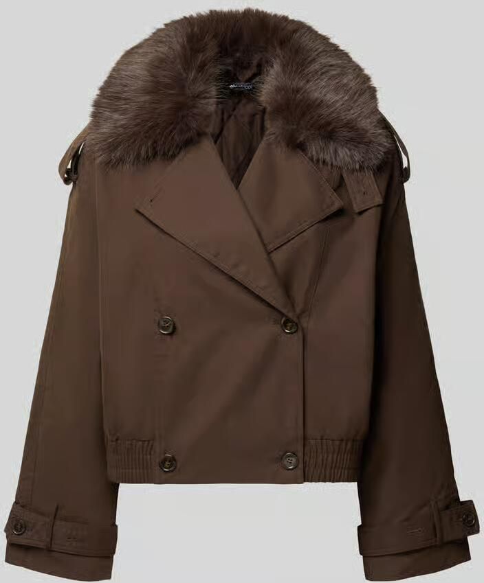 Gina Tricot Regular fit jack met imitatiebont