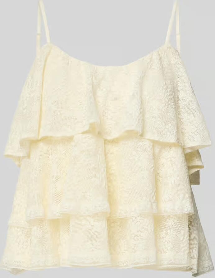 Gina Tricot regular fit met all-over kant met bloemenmotief - Foto 2
