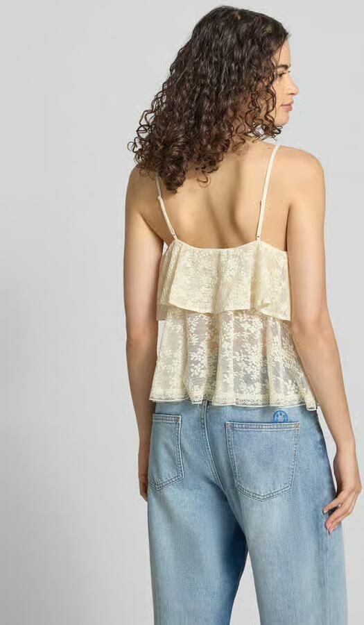 Gina Tricot regular fit met all-over kant met bloemenmotief - Foto 3