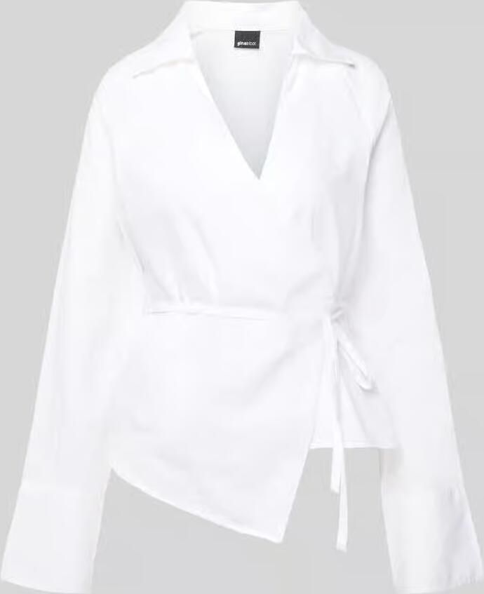 Gina Tricot Regular fit overhemdblouse met platte kraag - Foto 2