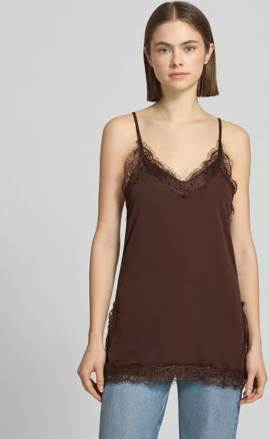 Gina Tricot Regular fit top met kant - Foto 2