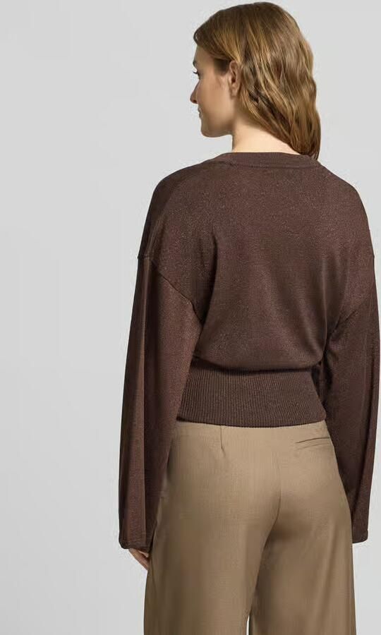 Gina Tricot Regular Fit trui van viscosemix in breilook - Foto 3
