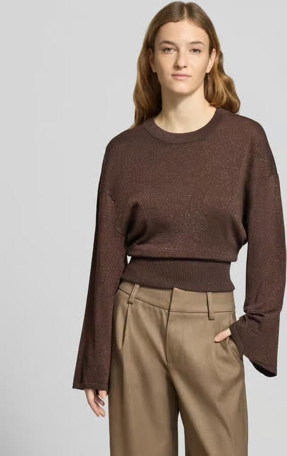 Gina Tricot Regular Fit trui van viscosemix in breilook - Foto 2