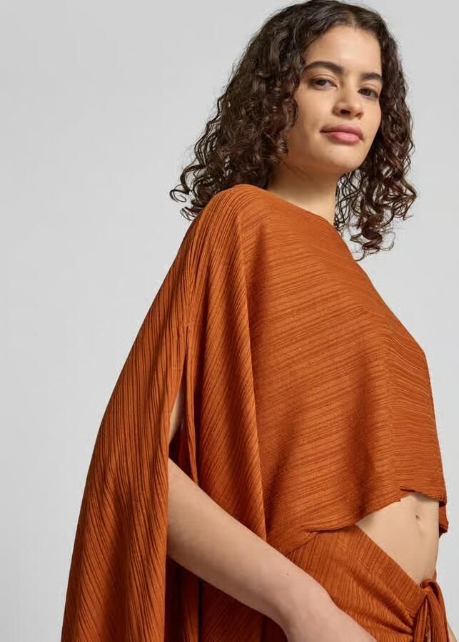 Gina Tricot relaxed fit bovendeel met viscose model 'Poncho'