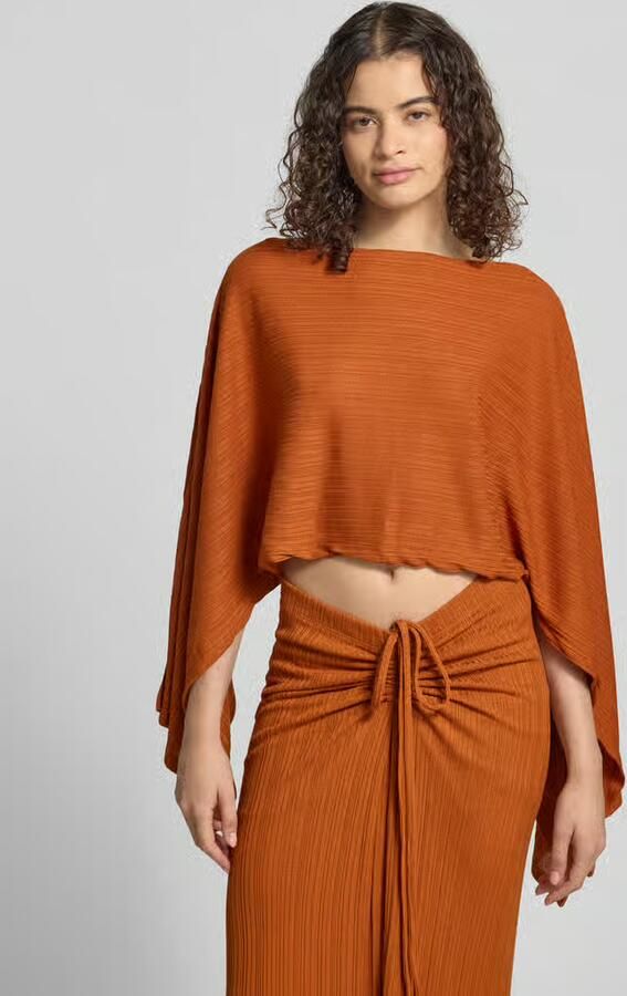Gina Tricot relaxed fit bovendeel met viscose model 'Poncho' - Foto 2