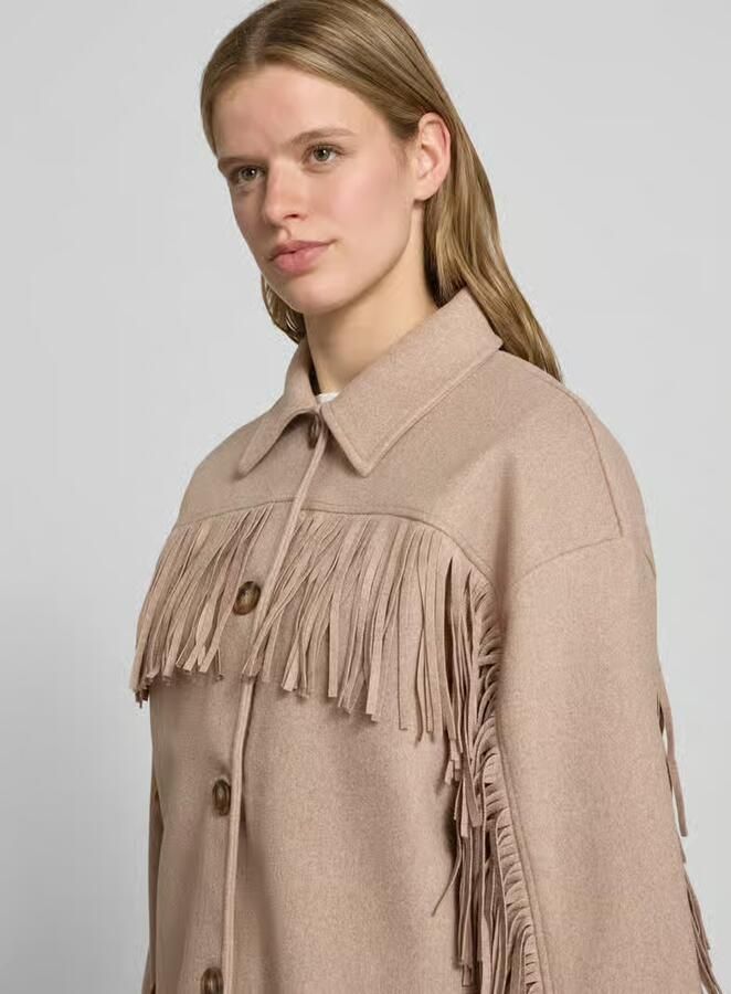 Gina Tricot relaxed fit jas met omgeslagen kraag