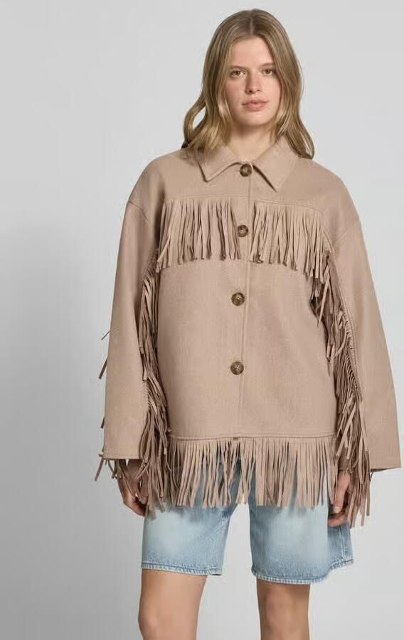 Gina Tricot relaxed fit jas met omgeslagen kraag - Foto 3