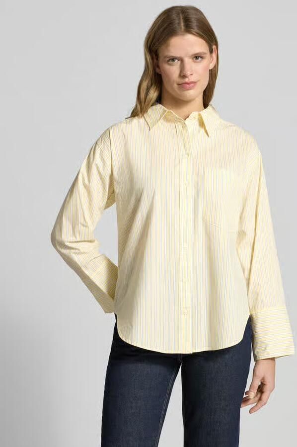 Gina Tricot Relaxed Fit overhemdblouse met borstzak model 'Poplin' - Foto 4